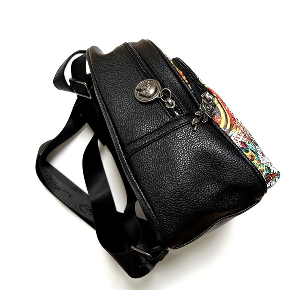 NWT Original ED HARDY Small Backpack Tattoo Americana Skull Heart Tiger Snake main image 7